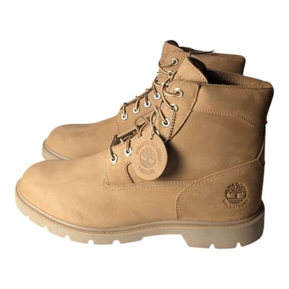 NWOB TIMBERLAND Basic 6 Inch Waterproof Boot "Wheat Nubuck' Size 10.5 - Picture 2 of 9